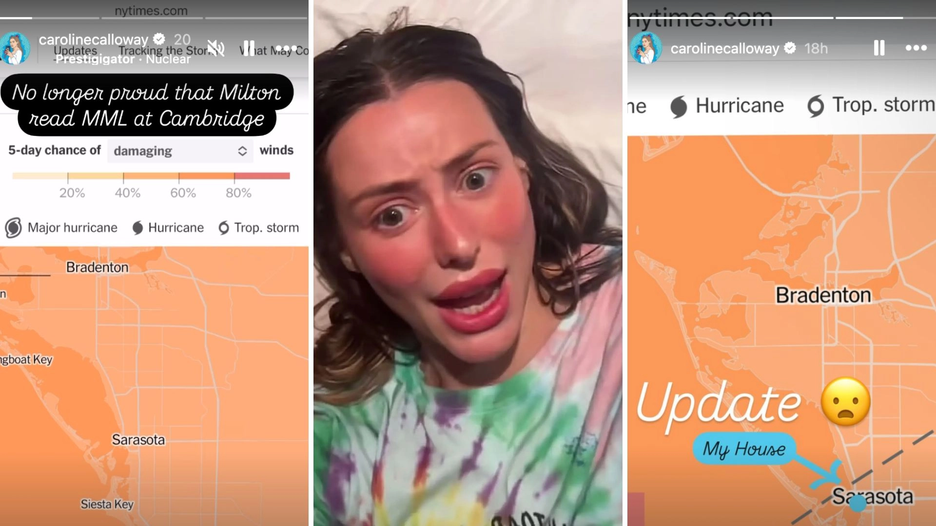 Caroline Calloway Isn’t Evacuating Before Hurricane Milton — She’s Live Tweeting Instead