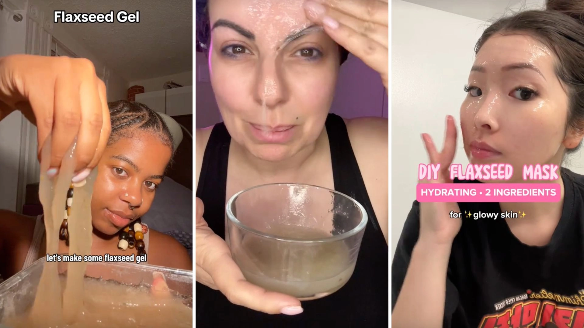 Why Are The TikTok Girlies Rubbing Flaxseed Gel All Over Their Face? It Might Be An Alternative To Botox