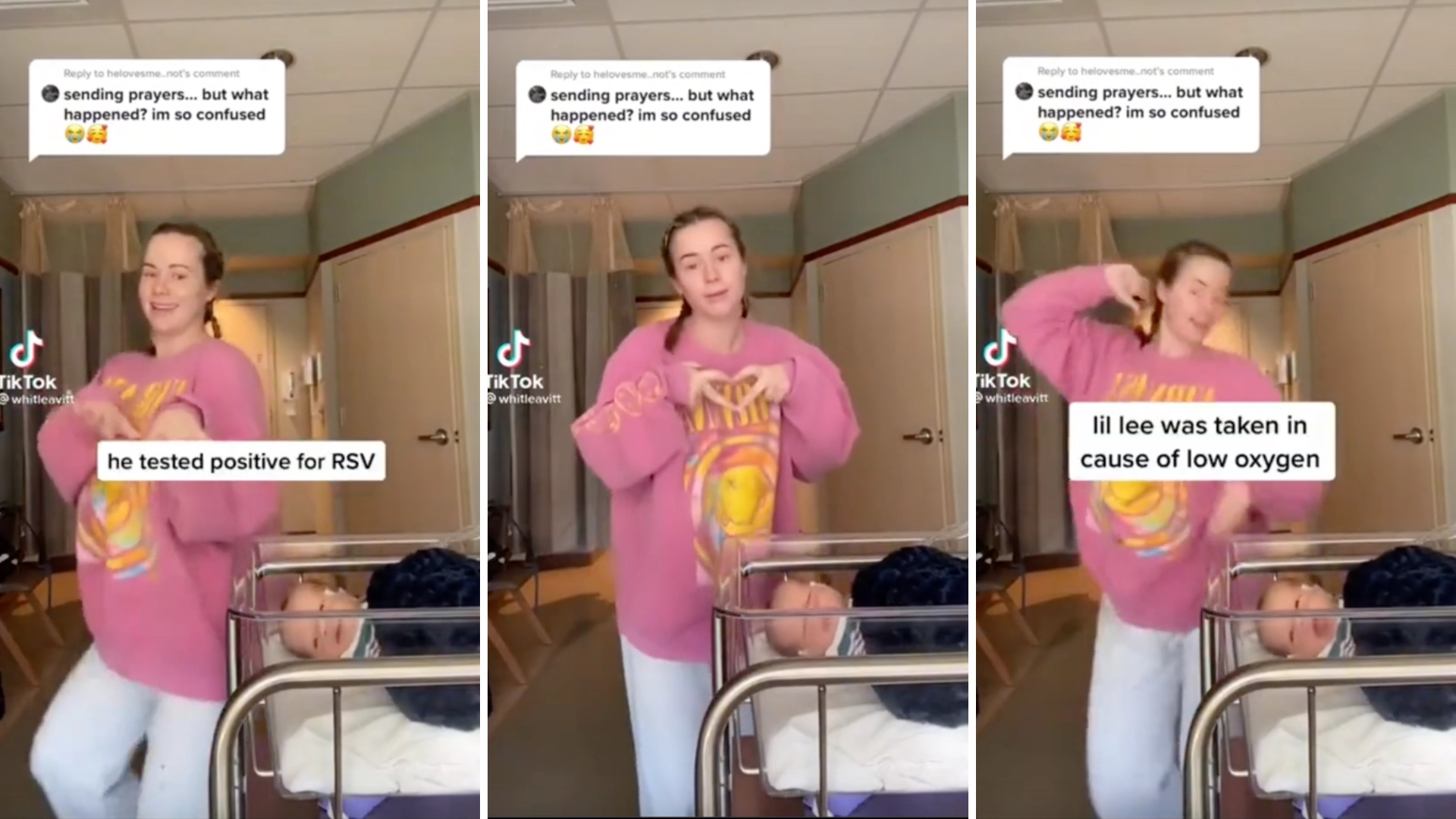 MomTok’s Whitney Swears She Didn’t Make The TikTok of Her Dancing Next To Her Hospitalized Baby ‘For Clout’