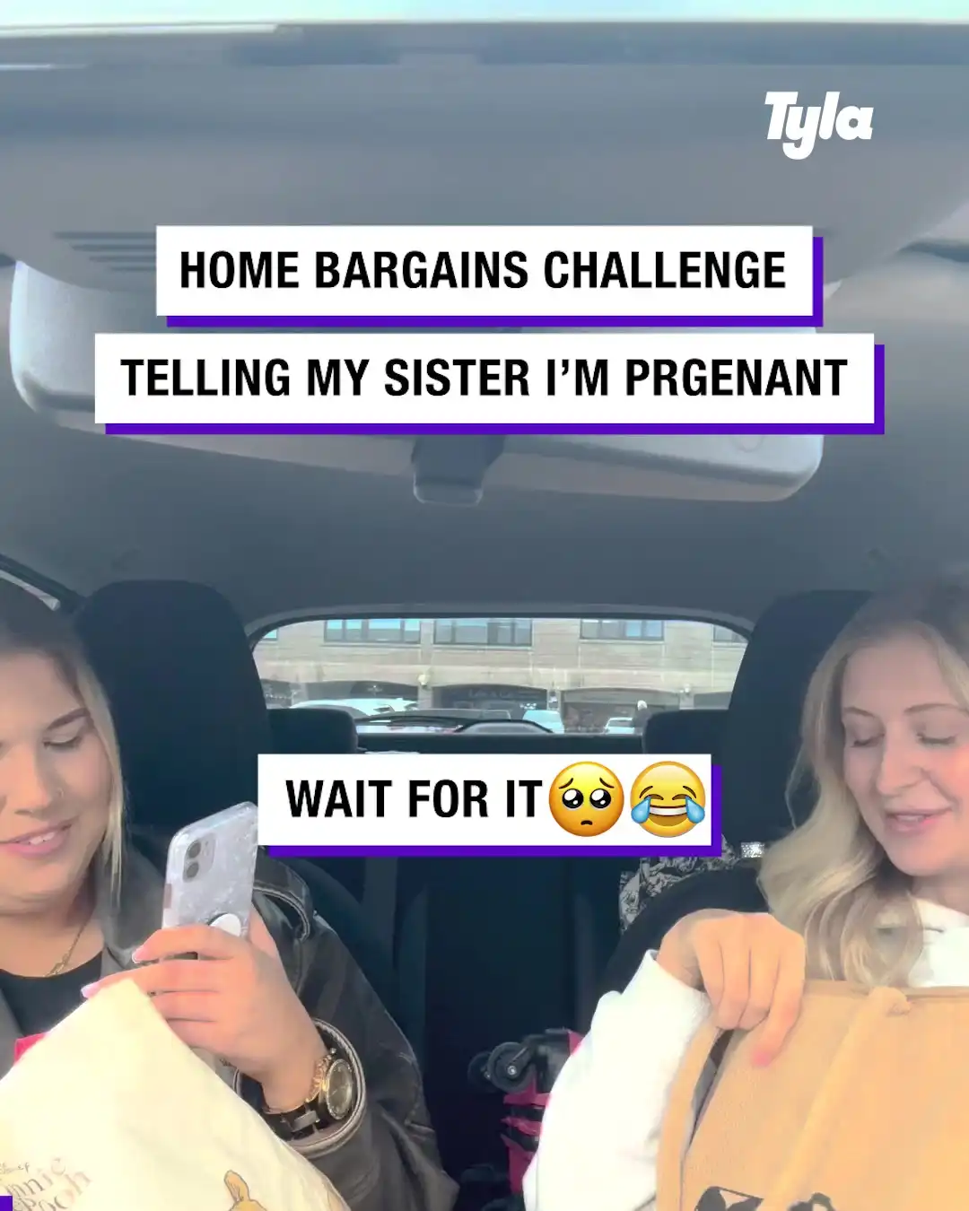 Home bargains challenge- Telling my sister I'm pregnant