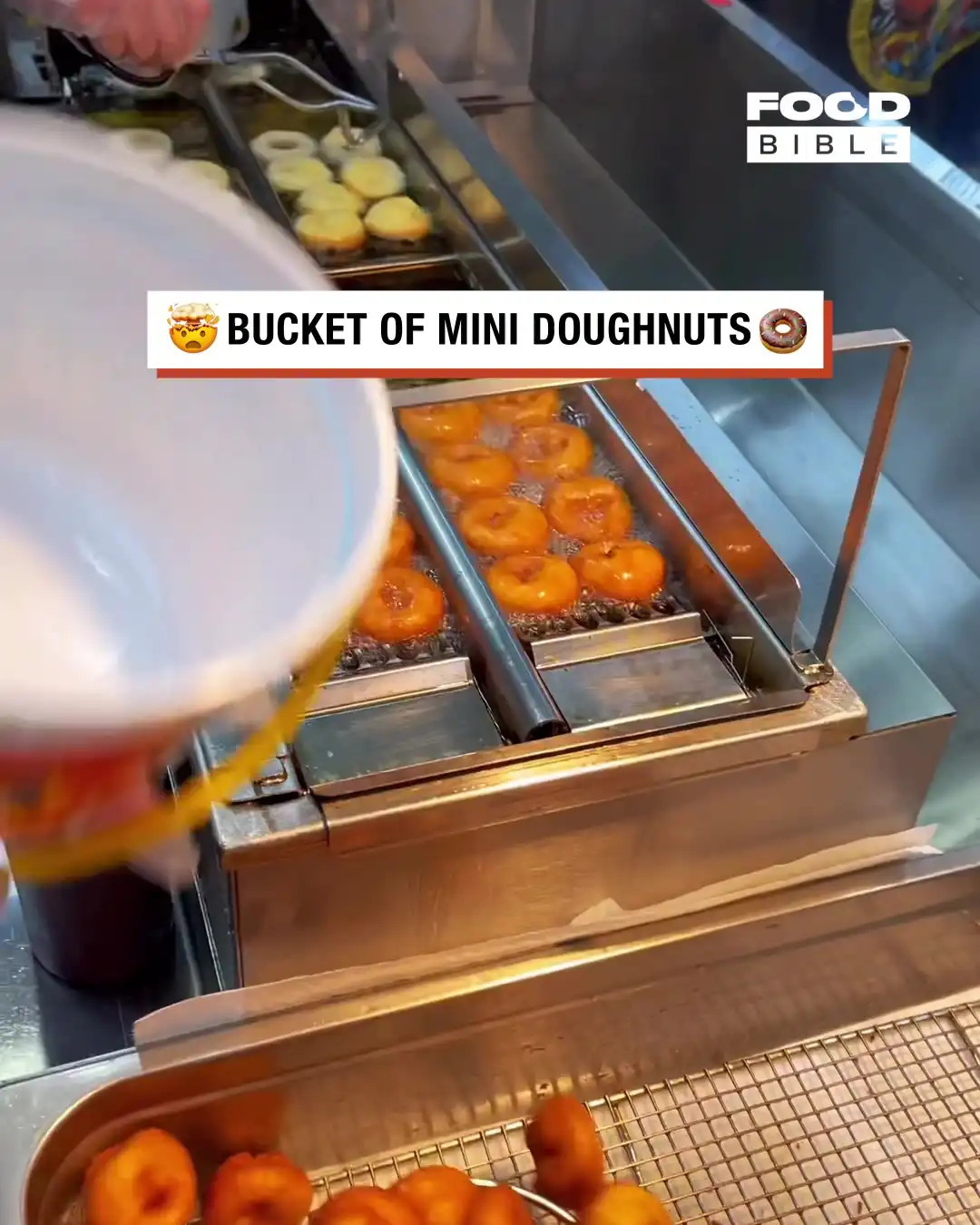 Bucket Of Mini Doughnuts 🤯🍩