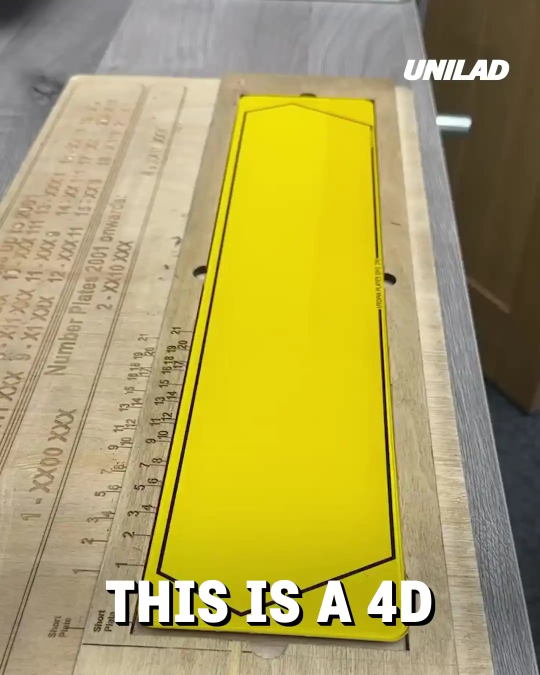 Making a 4D car plate