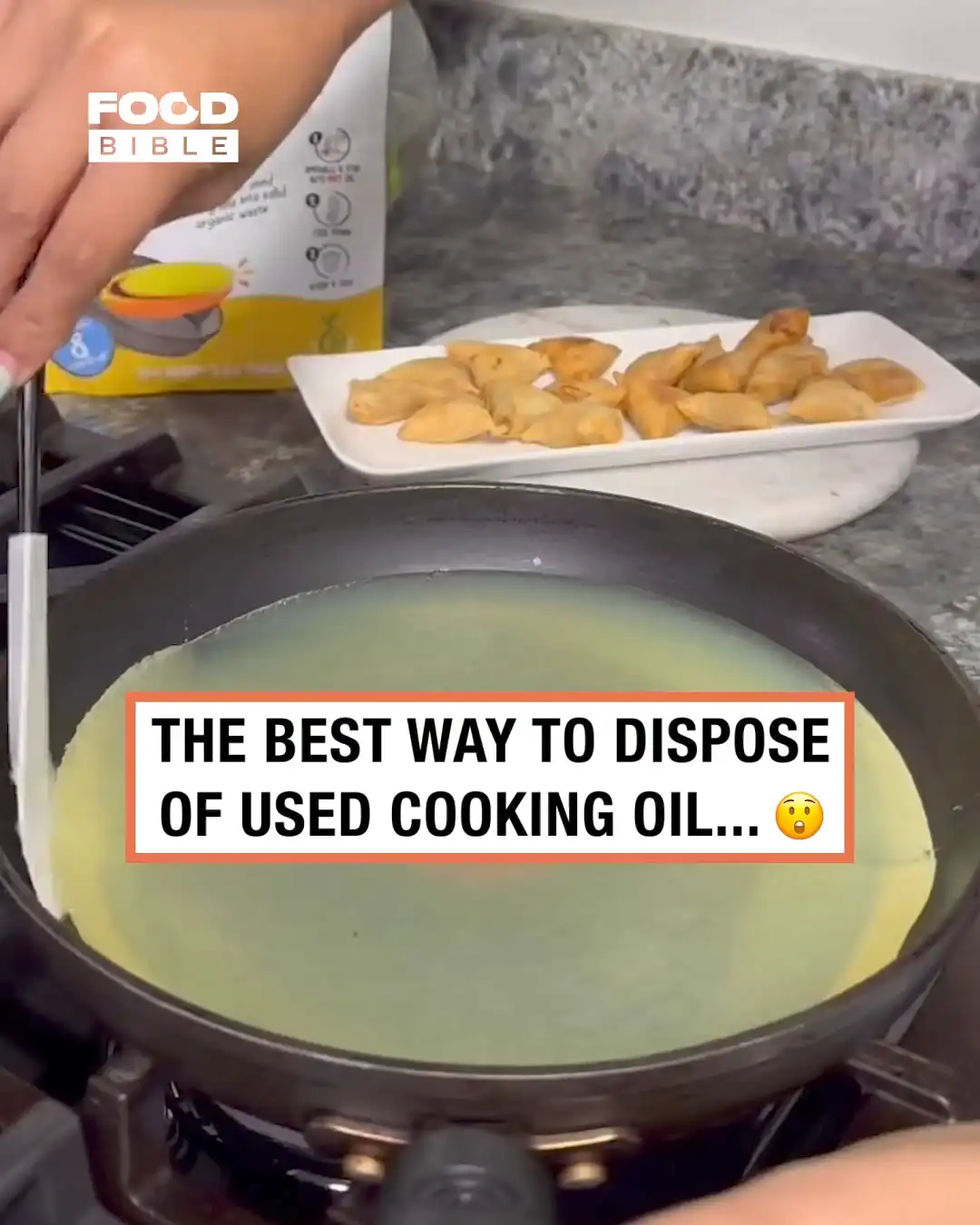 How to dispose of used cooking oil ๐ซ