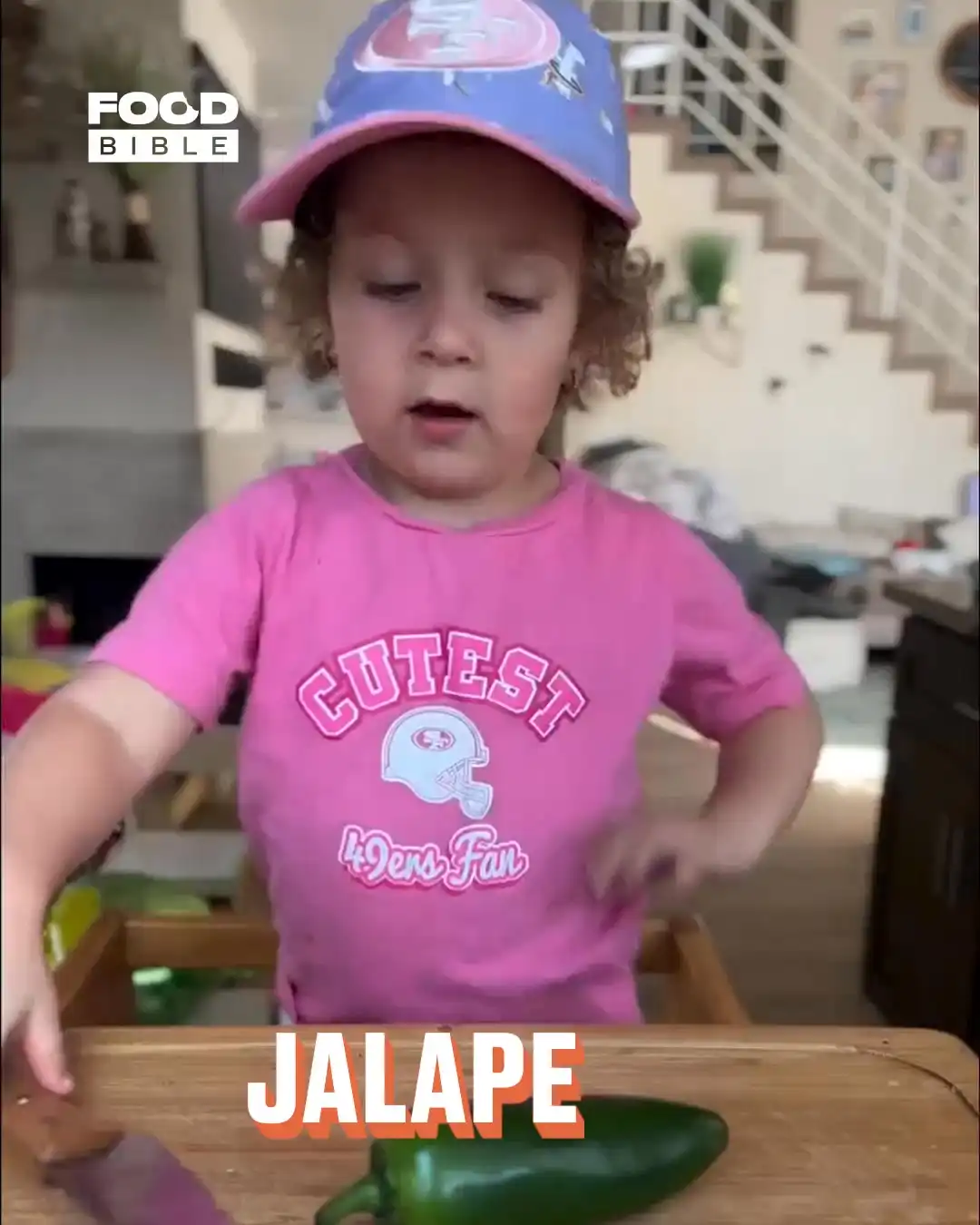 Three-year-old makes stuffed jalapeños 👶🌶️
