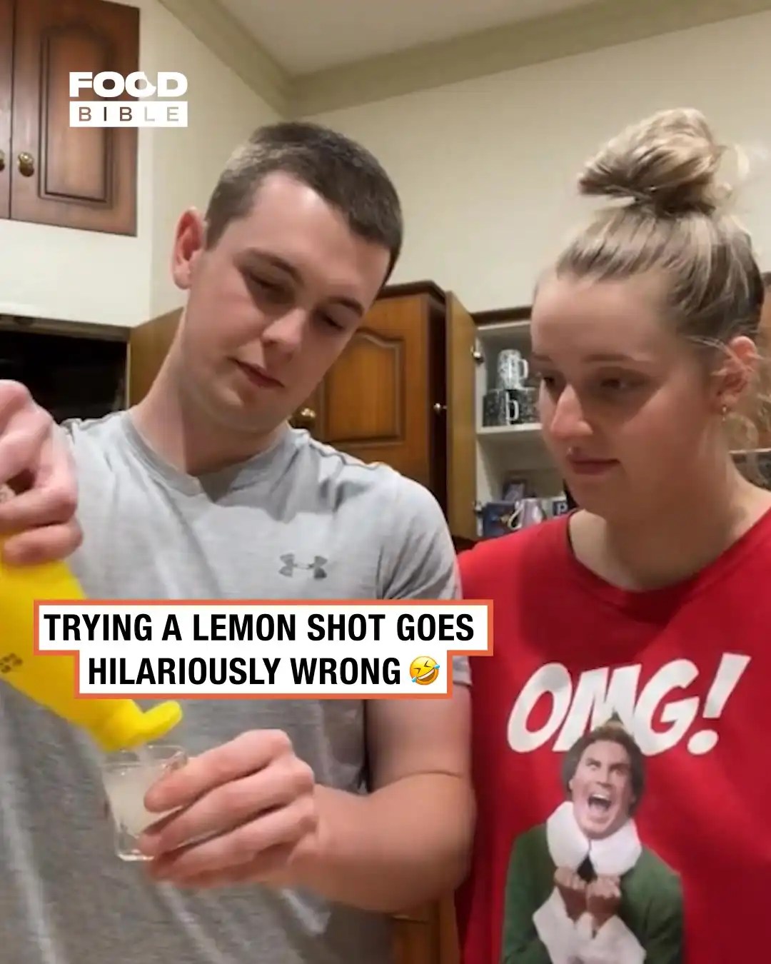 Girl's hilarious reaction to trying a lemon shot π€£π¦