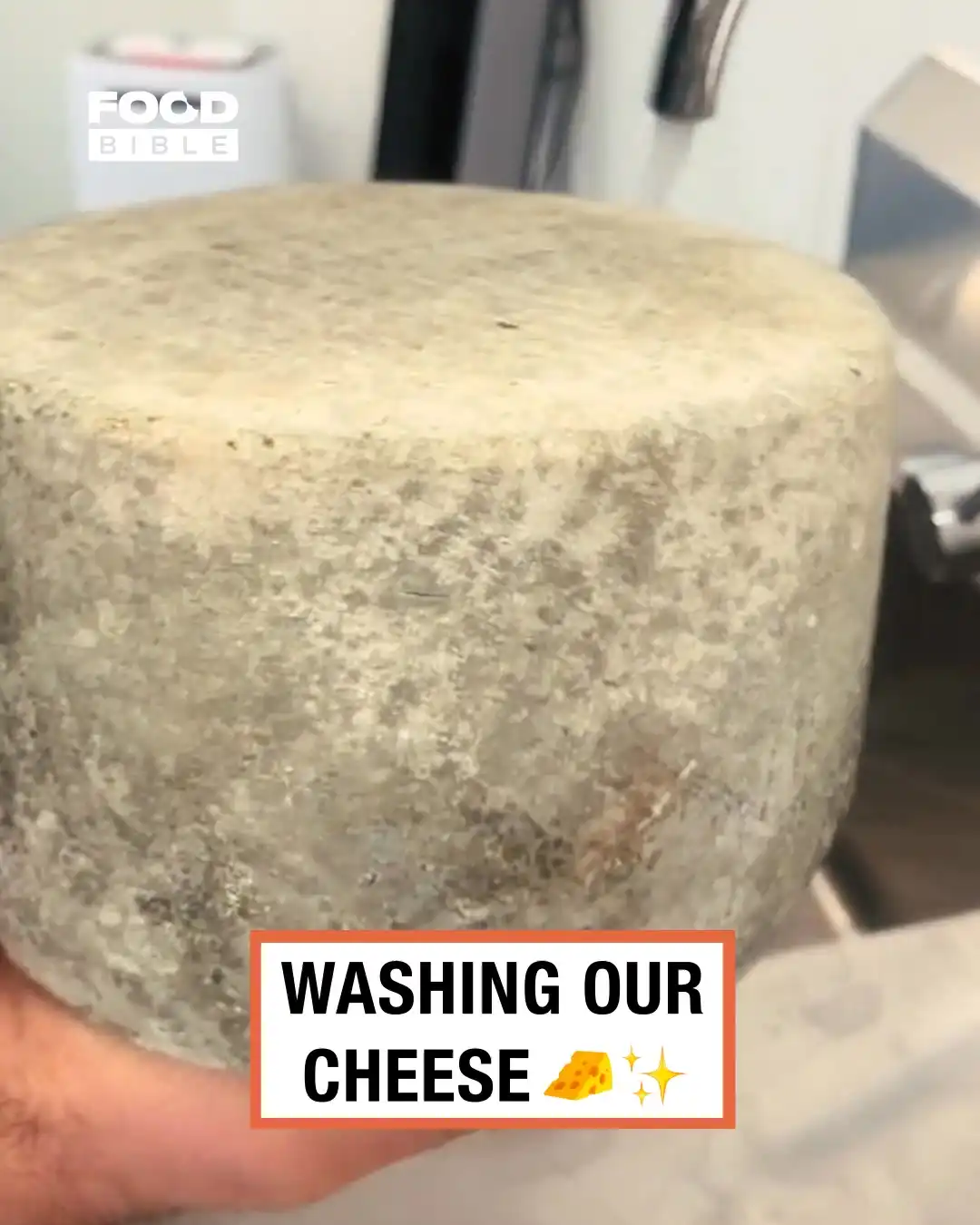 Washing blue cheese 🧼🧀