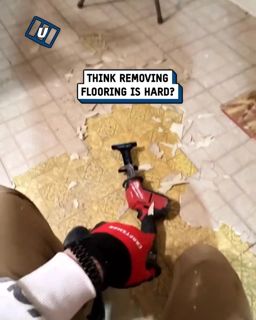 Handheld floor power scraper