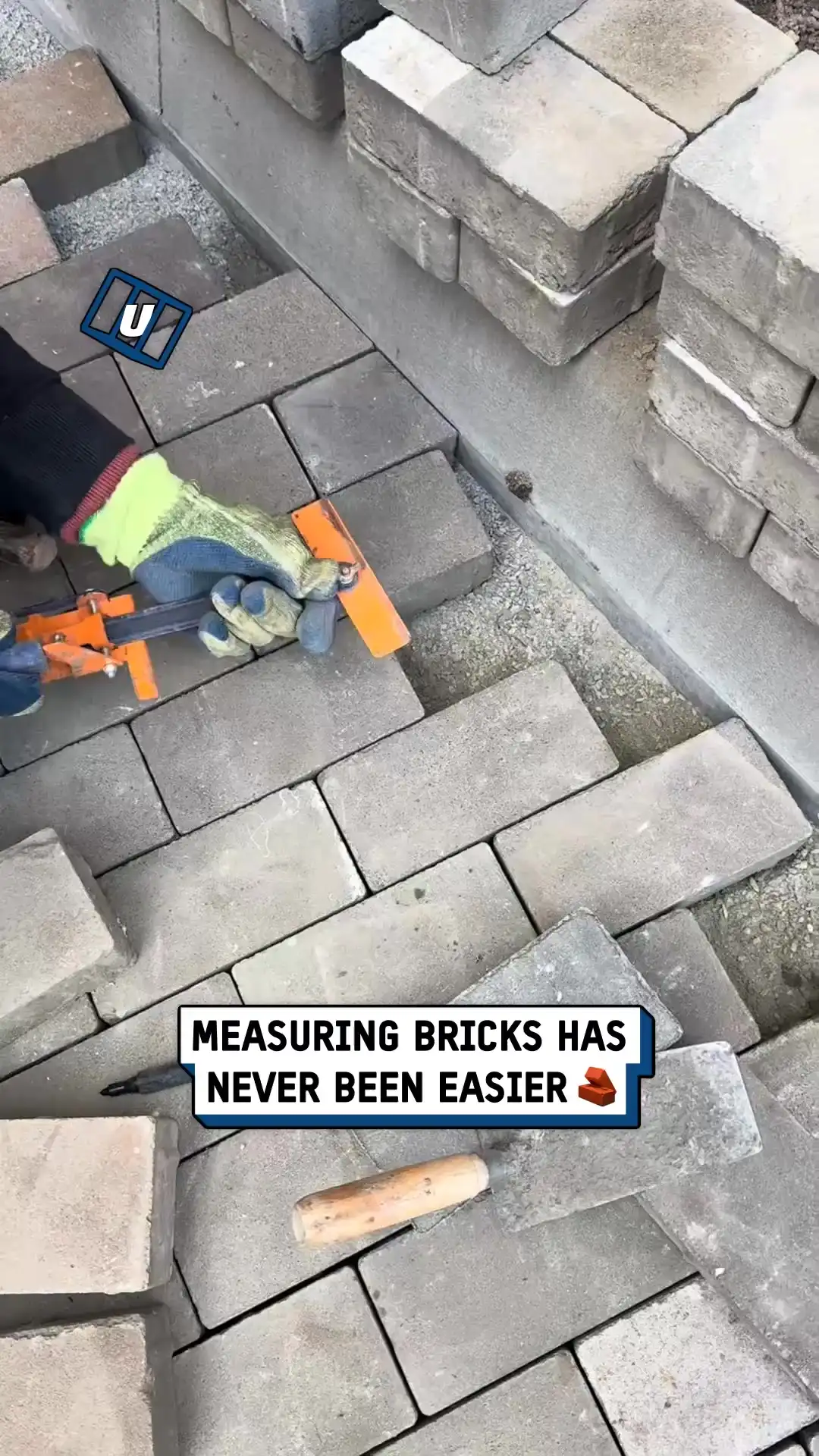 Pavement brick slab measuring tool 🧱🤯