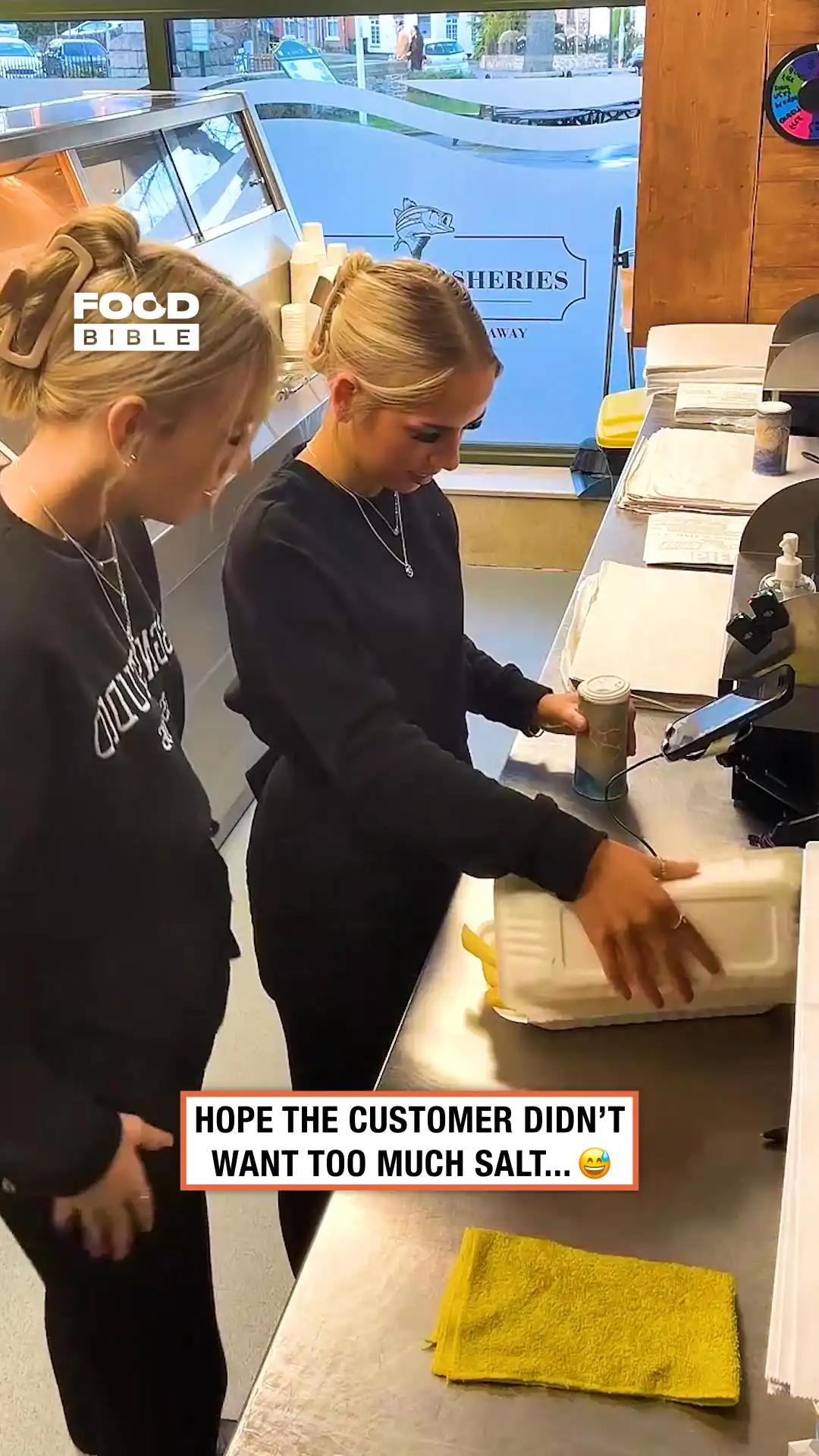 Salting fish goes wrong 🧂🤣