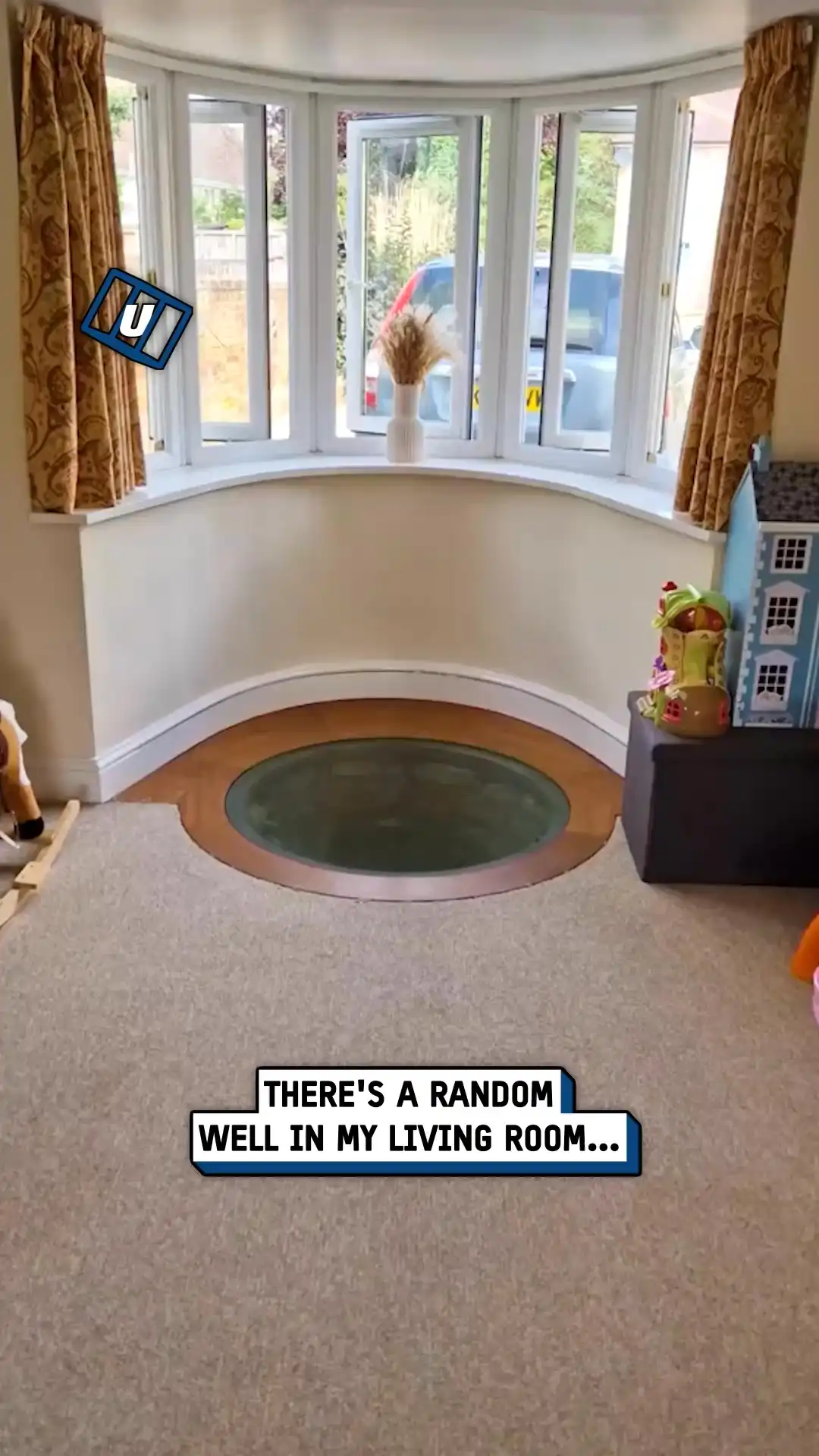 Creepy well in living room 😱🕳️