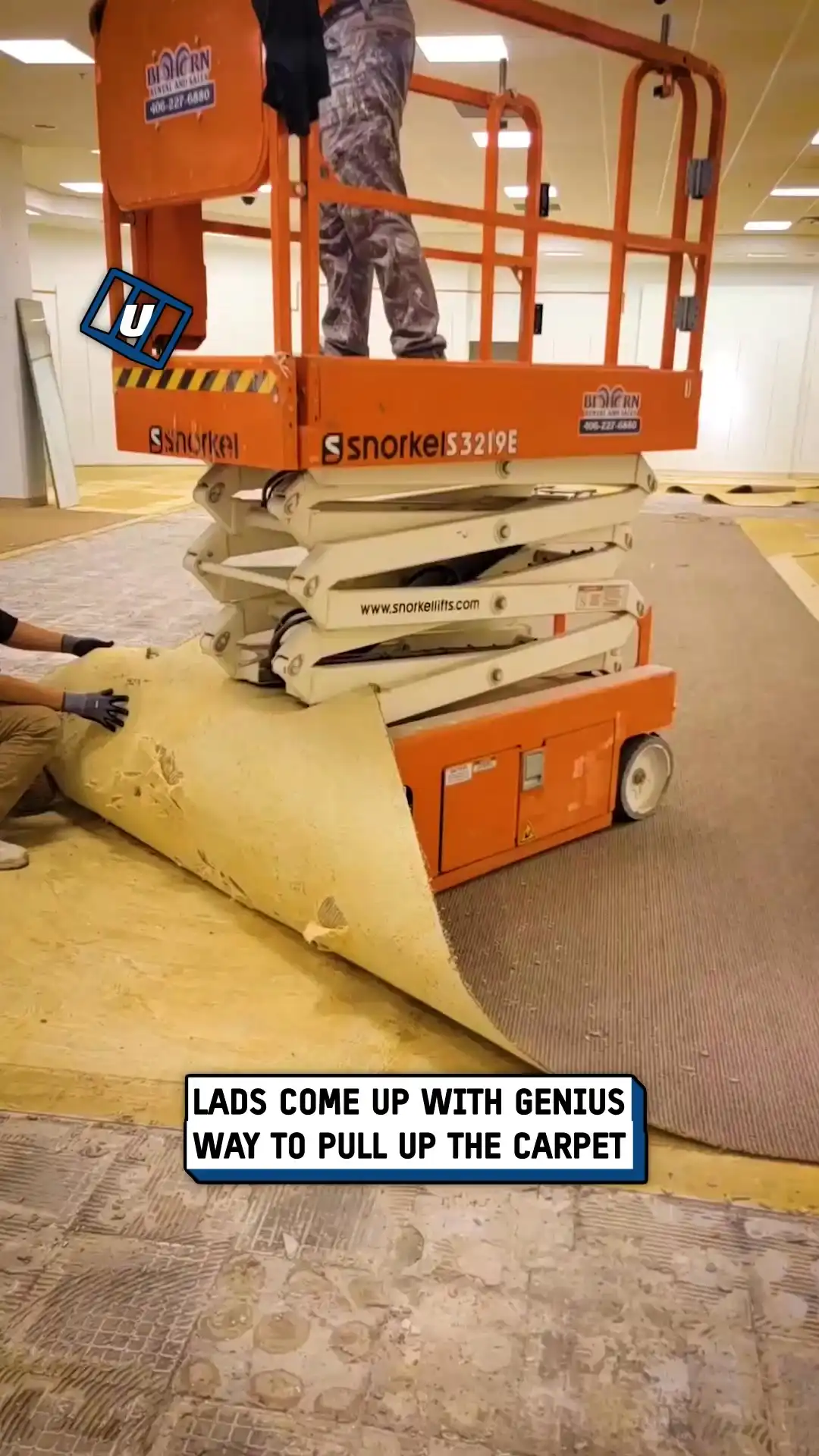 Genius carpet removal hack 🤯🚧