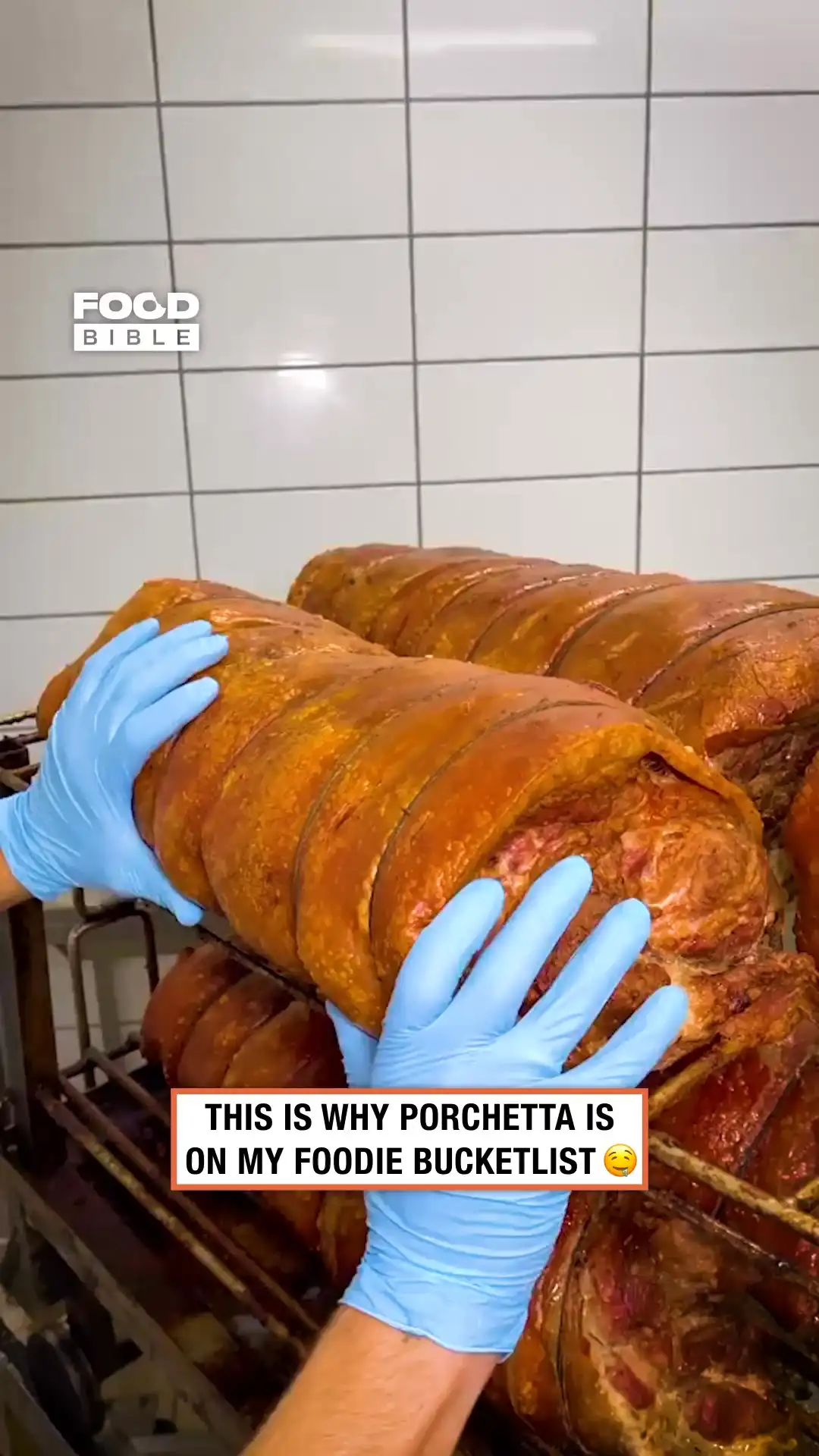 Porchetta crackling reveal π