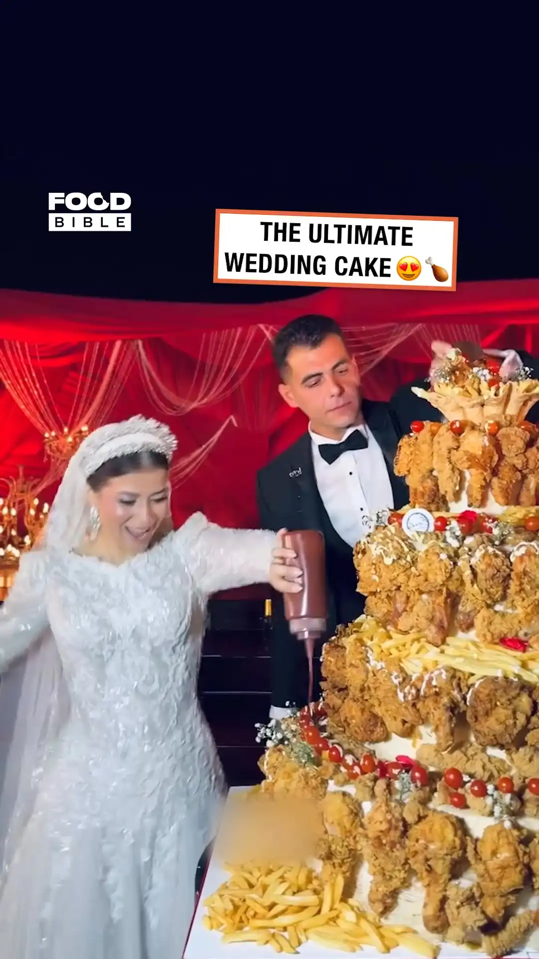 Crispy chicken wedding cake ππ