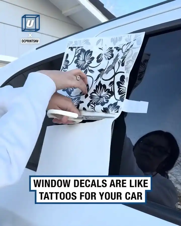 Applying window decals