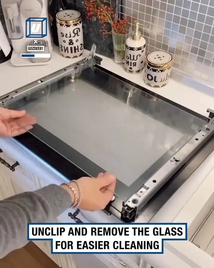 Satisfying oven cleaning hack