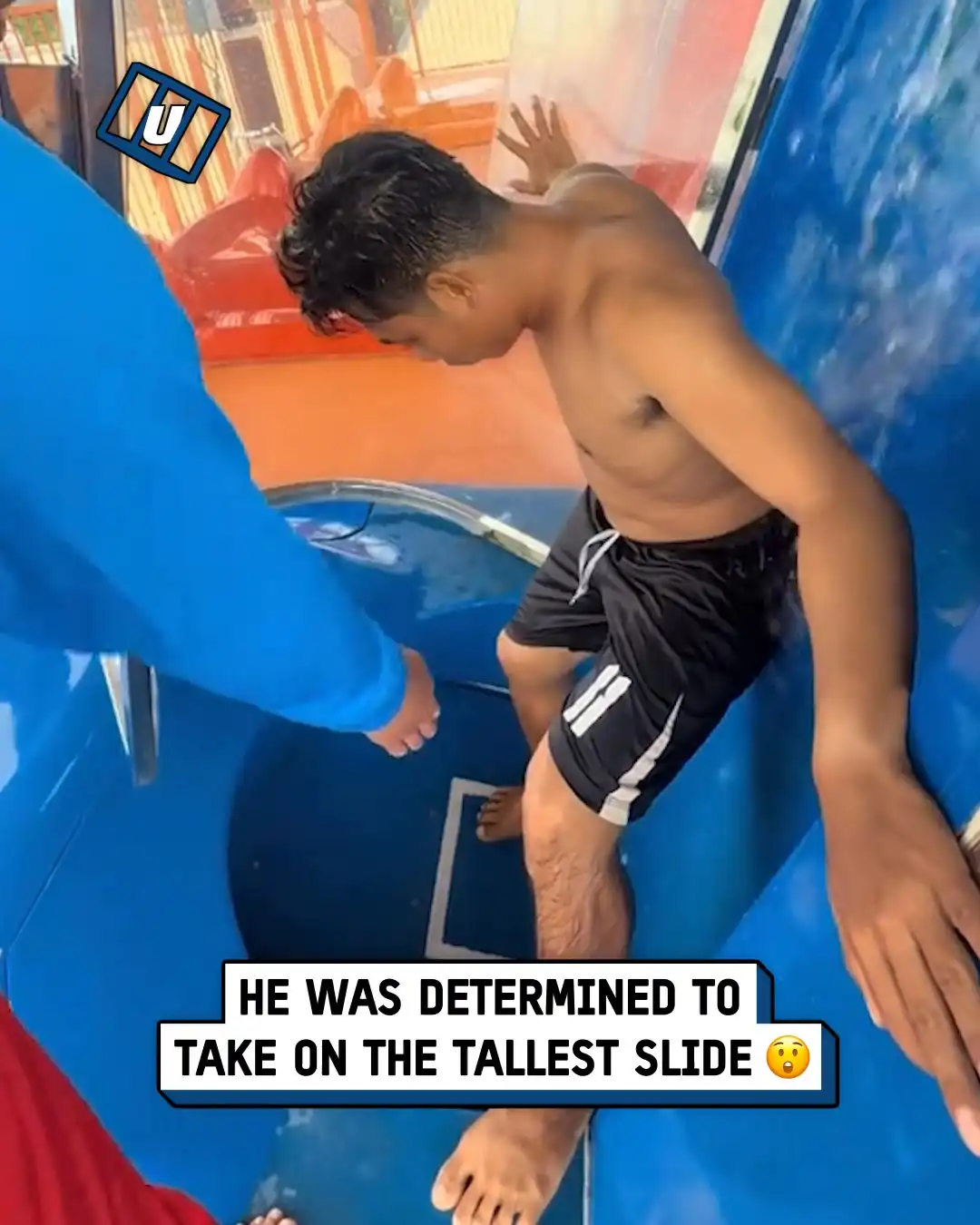 Getting cold feet on huge slide π±π