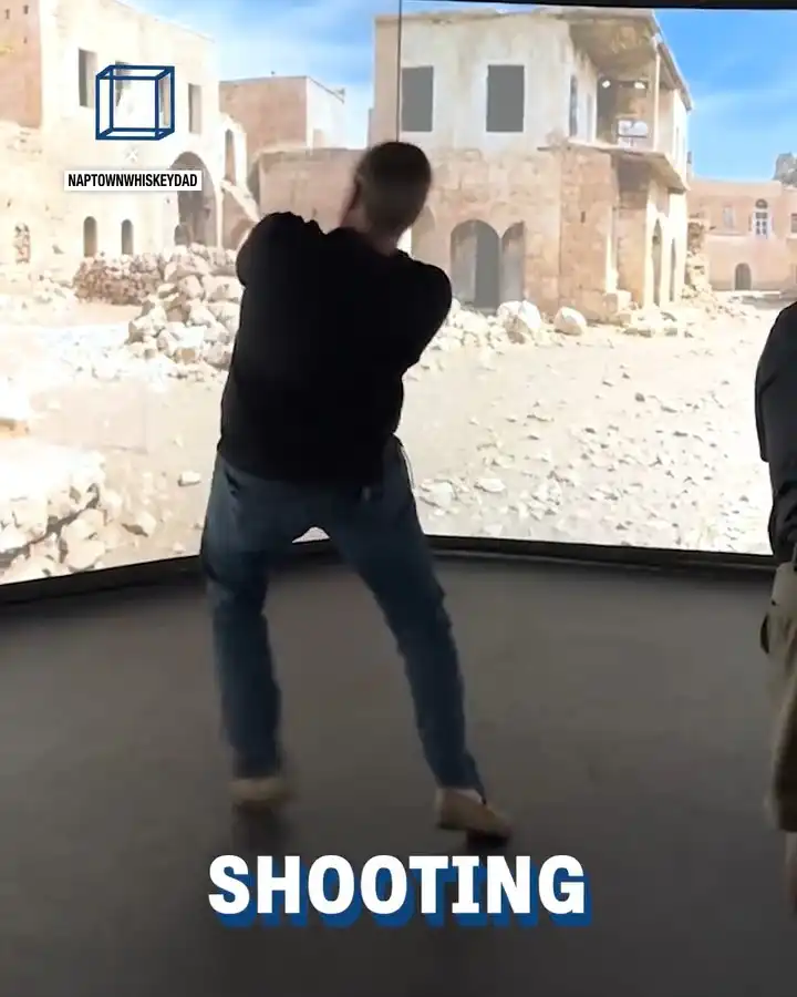 Shooting simulator has unique 'taser' feature