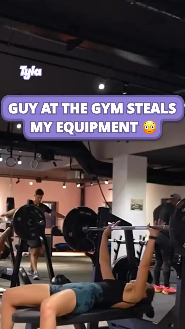 Guy at the gym steals my gym equipment 😳