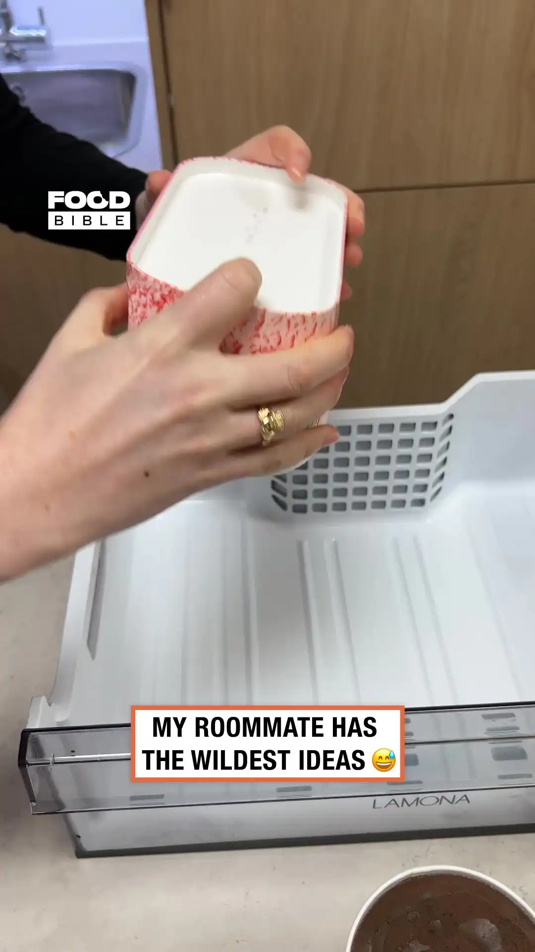 Ice cream freezer drawer hack 😂