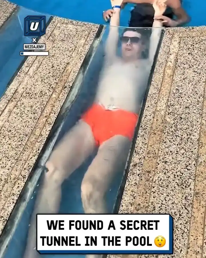 Going through the secret pool tunnel πββοΈπ€£