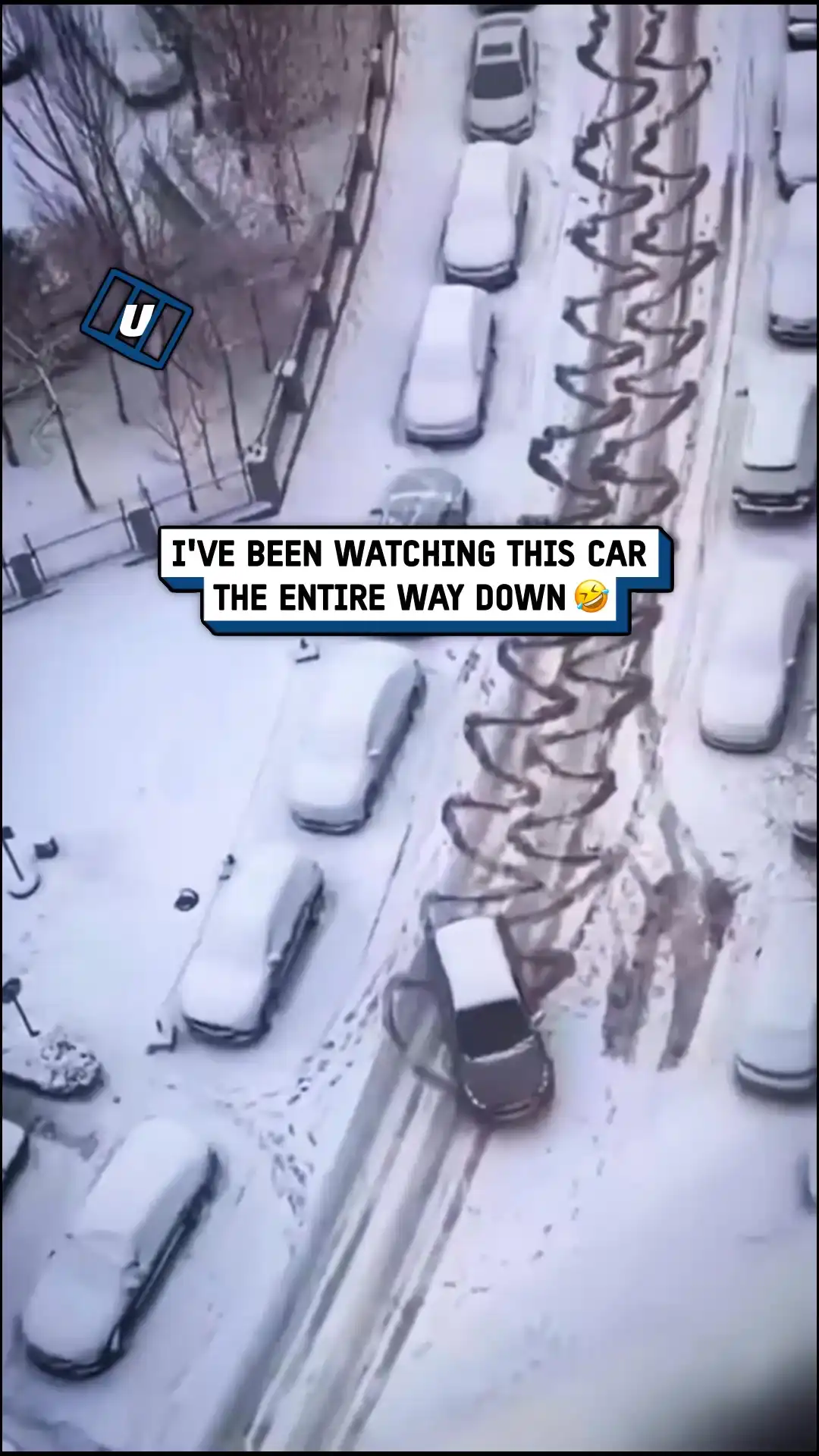 Car slip makes hilarious pattern π€£π