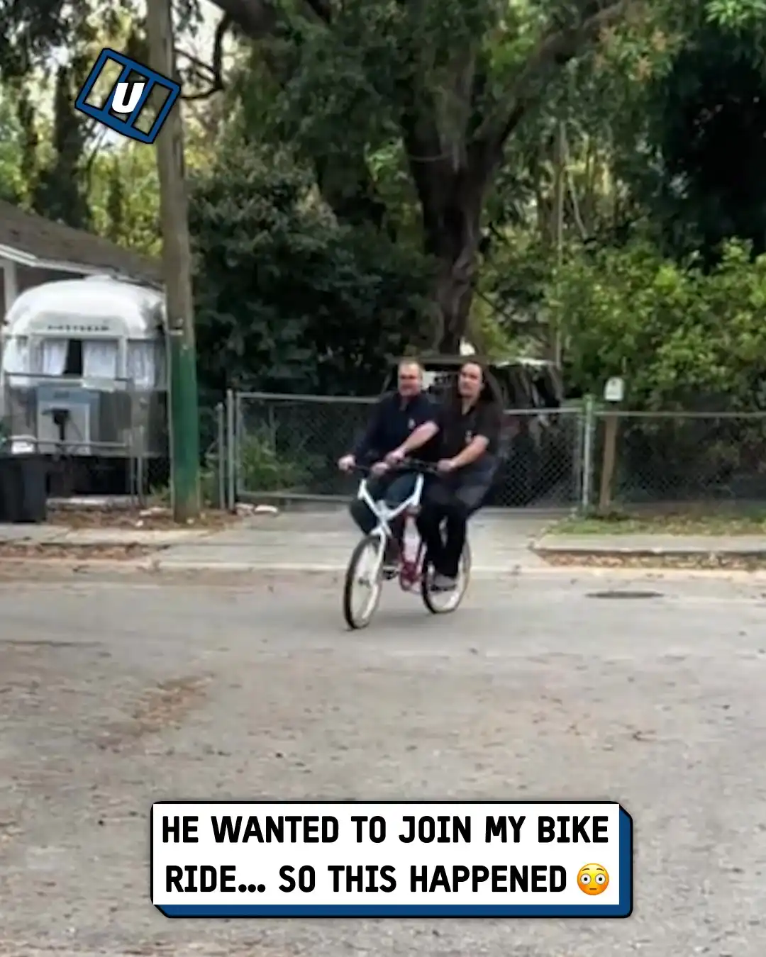 Weirdest bicycle built for two 🚲😳