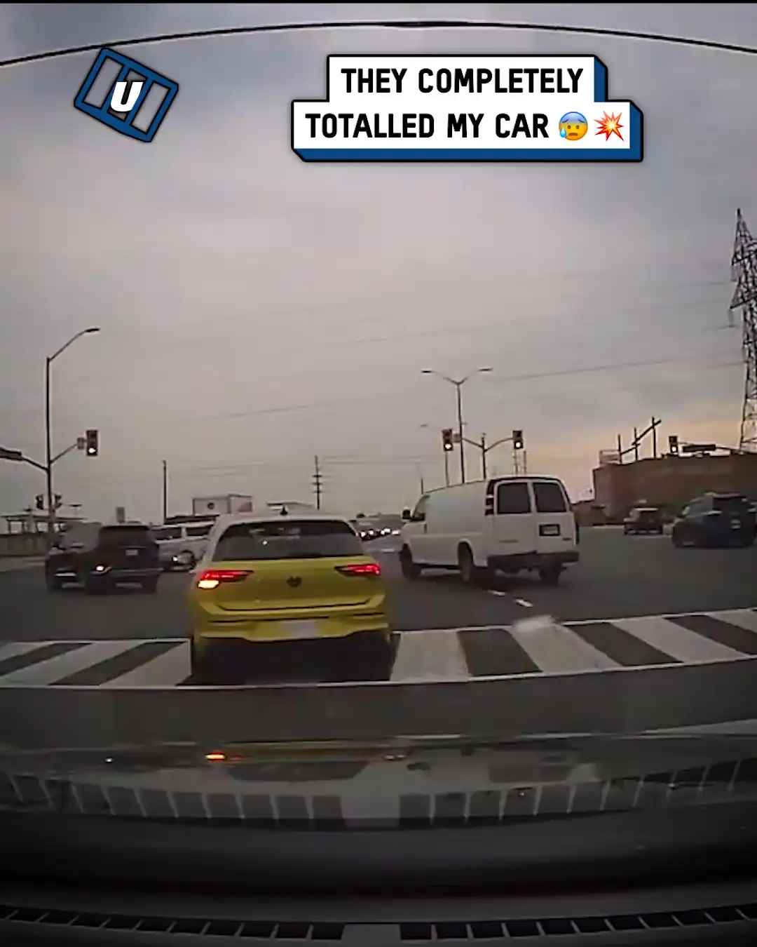 Reckless driver totaled car ππ°