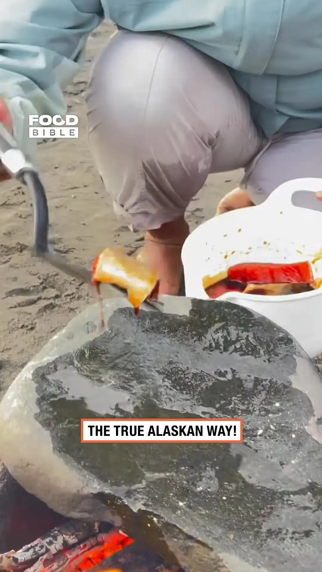 How true Alaskans eat Salmon 🍣