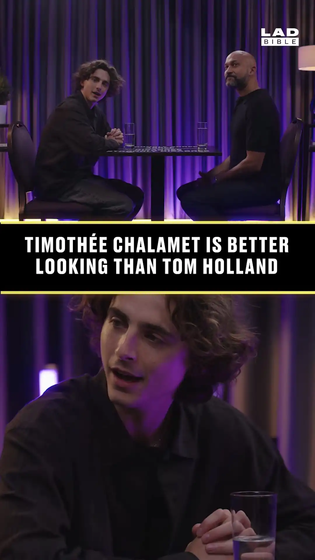 Timothée Chalamet debates whether he is better looking than Tom Holland