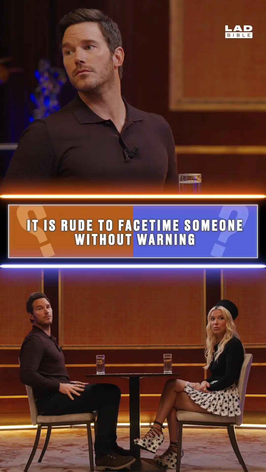 Chris Pratt & Millie Bobby Brown debate random Facetiming