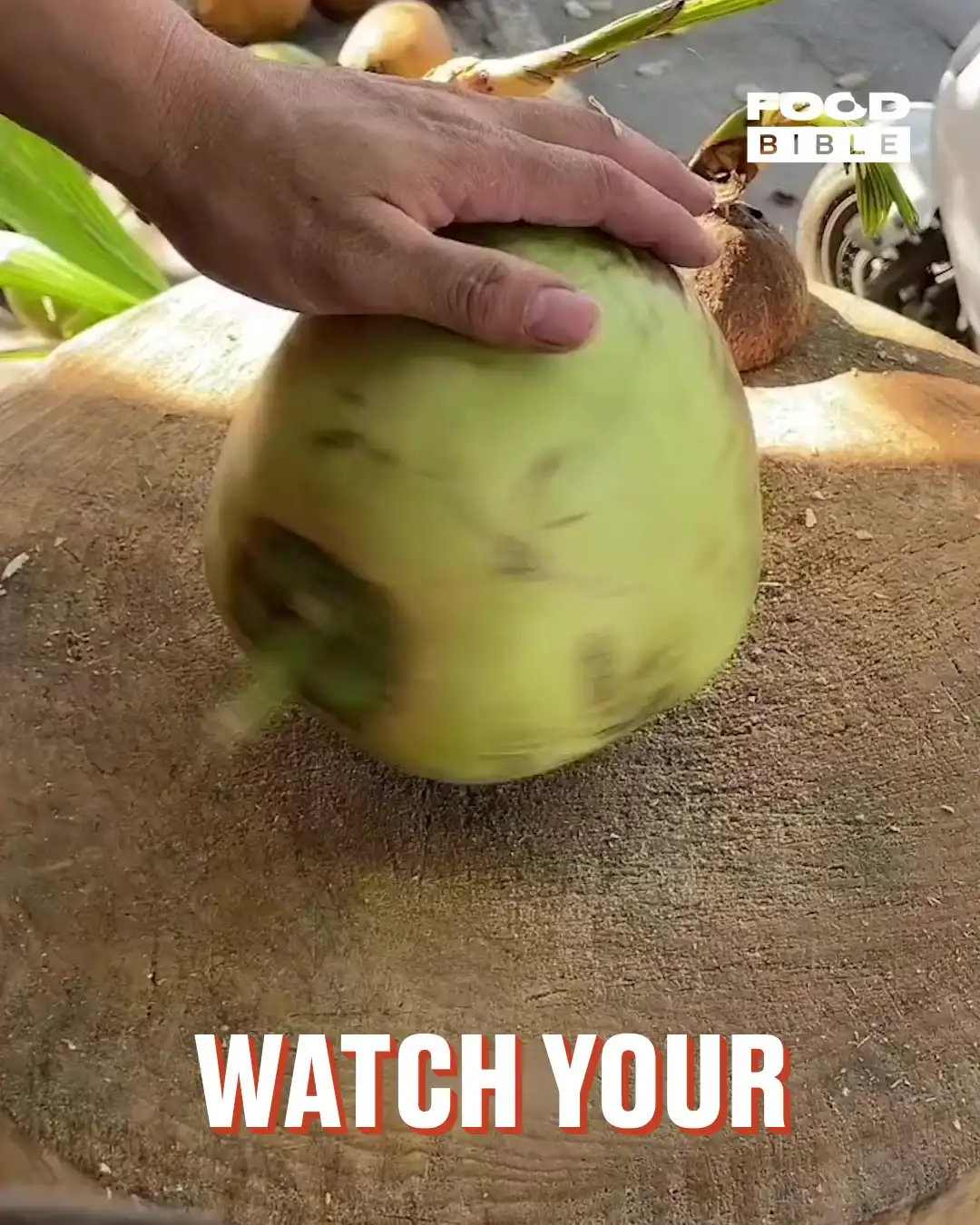 Cutting The Freshest Coconut 🥥🌴