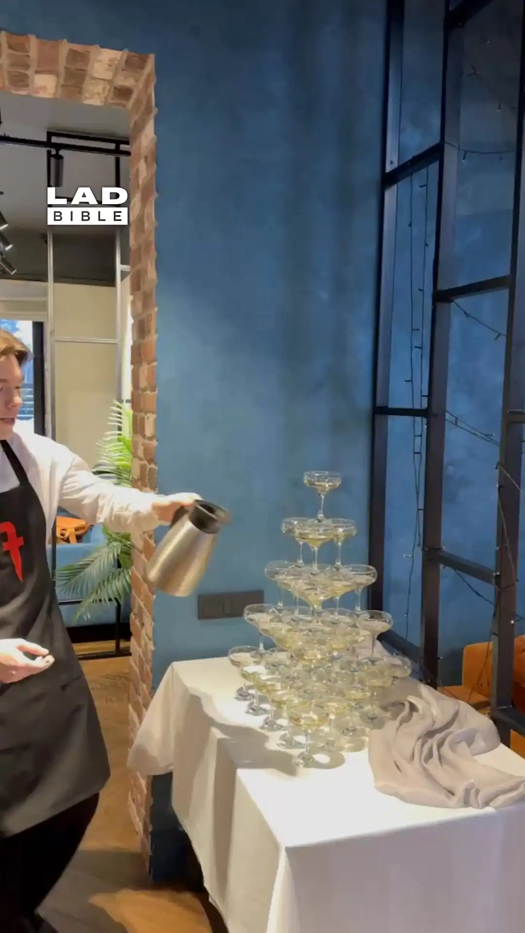 The waiter ruined my champagne tower 😡🍾