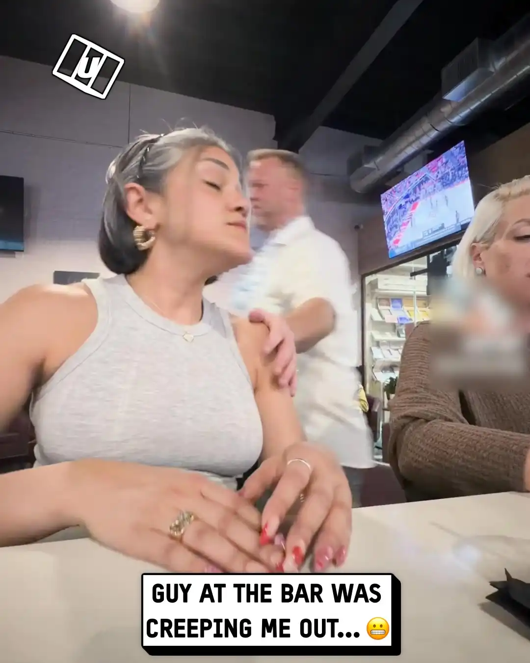 Bro got too close at the bar