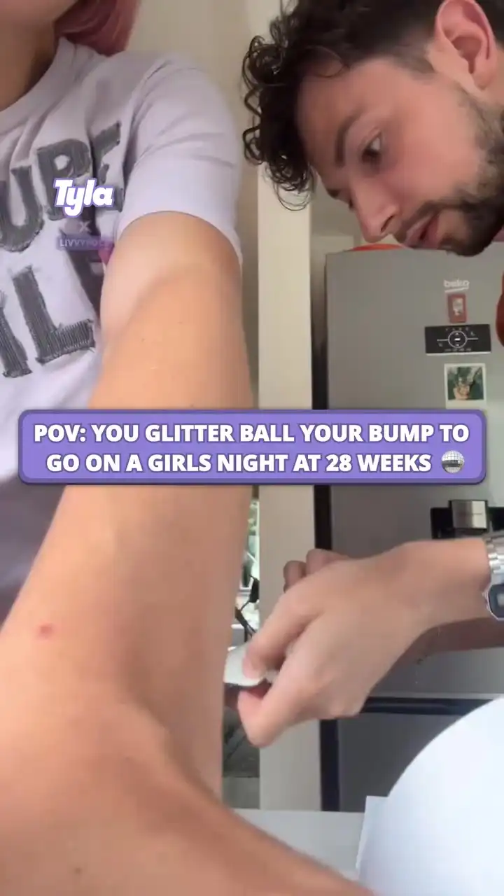 Her bump is ready for the dance floor 🪩✨