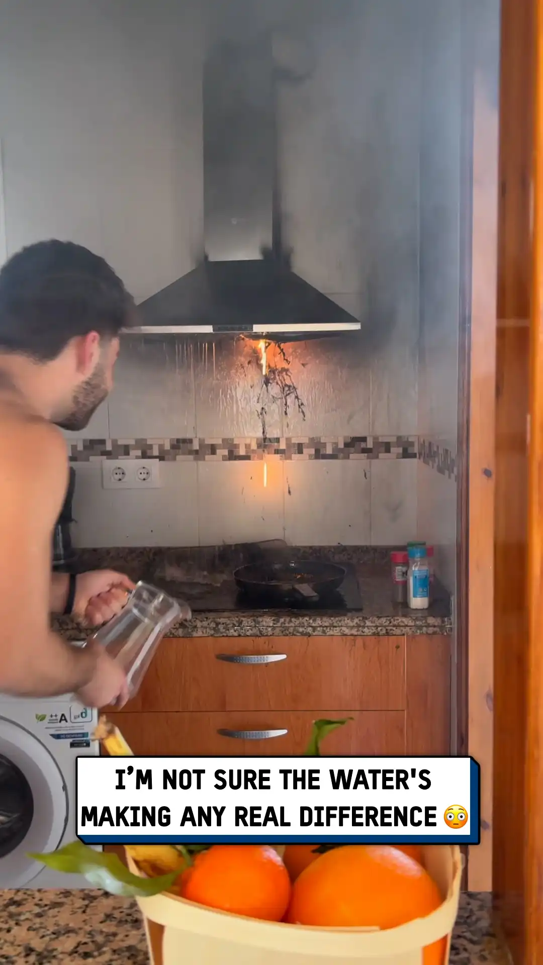 Cooker hood drips molten metal 🔥😳