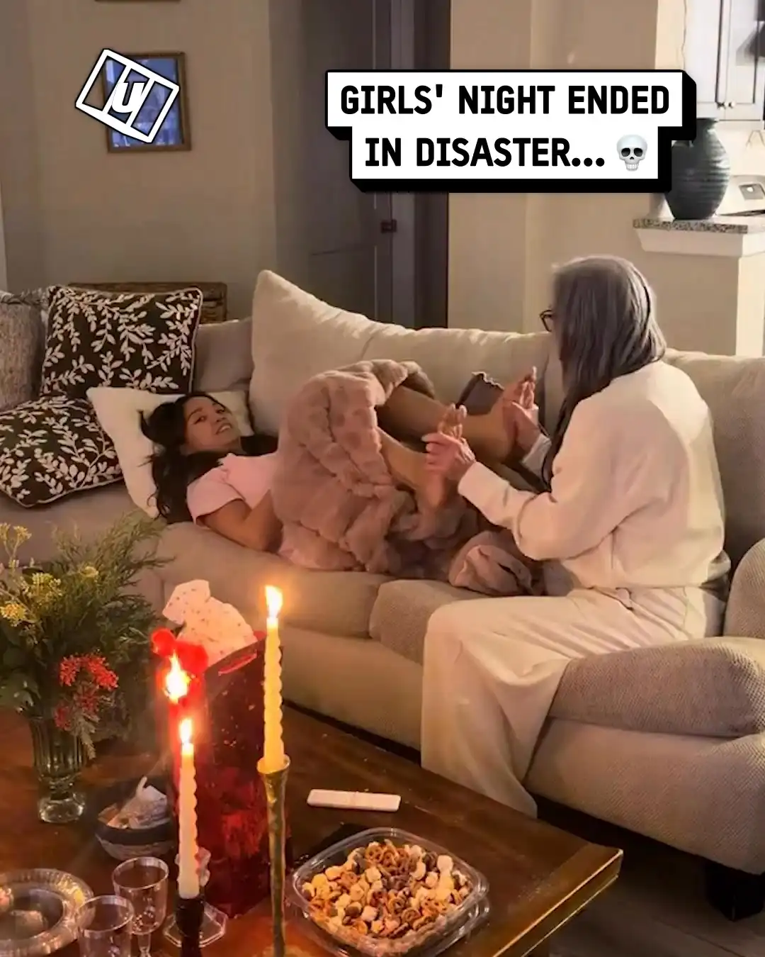 We nearly set the house on fire