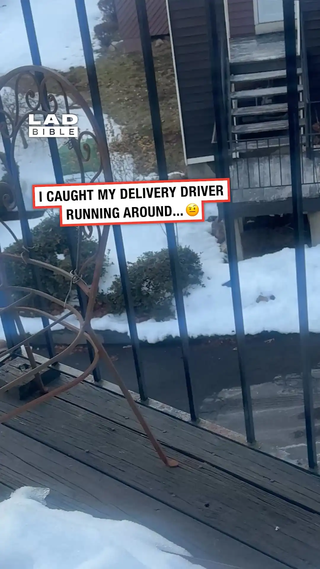 I caught my delivery driver running 😅🏃