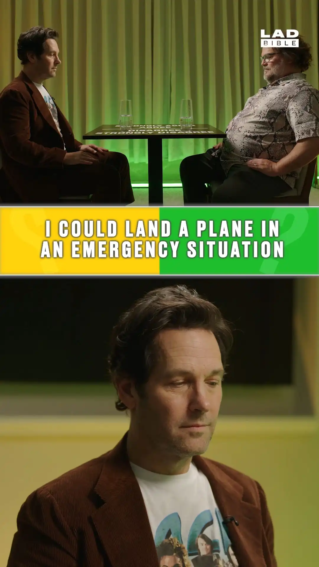 Jack Black and Paul Rudd claim they could both land a plane