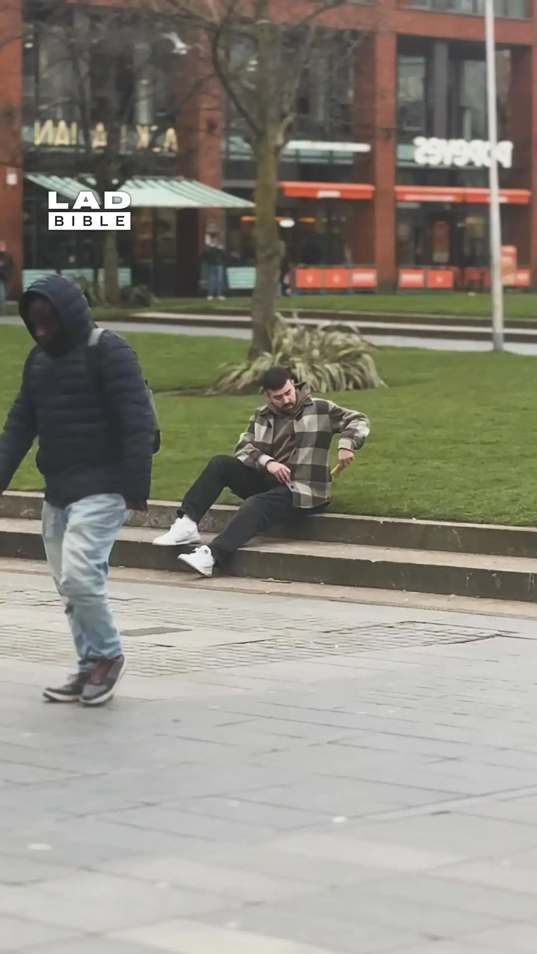 Caught him eating a sausage roll sideways 🤨