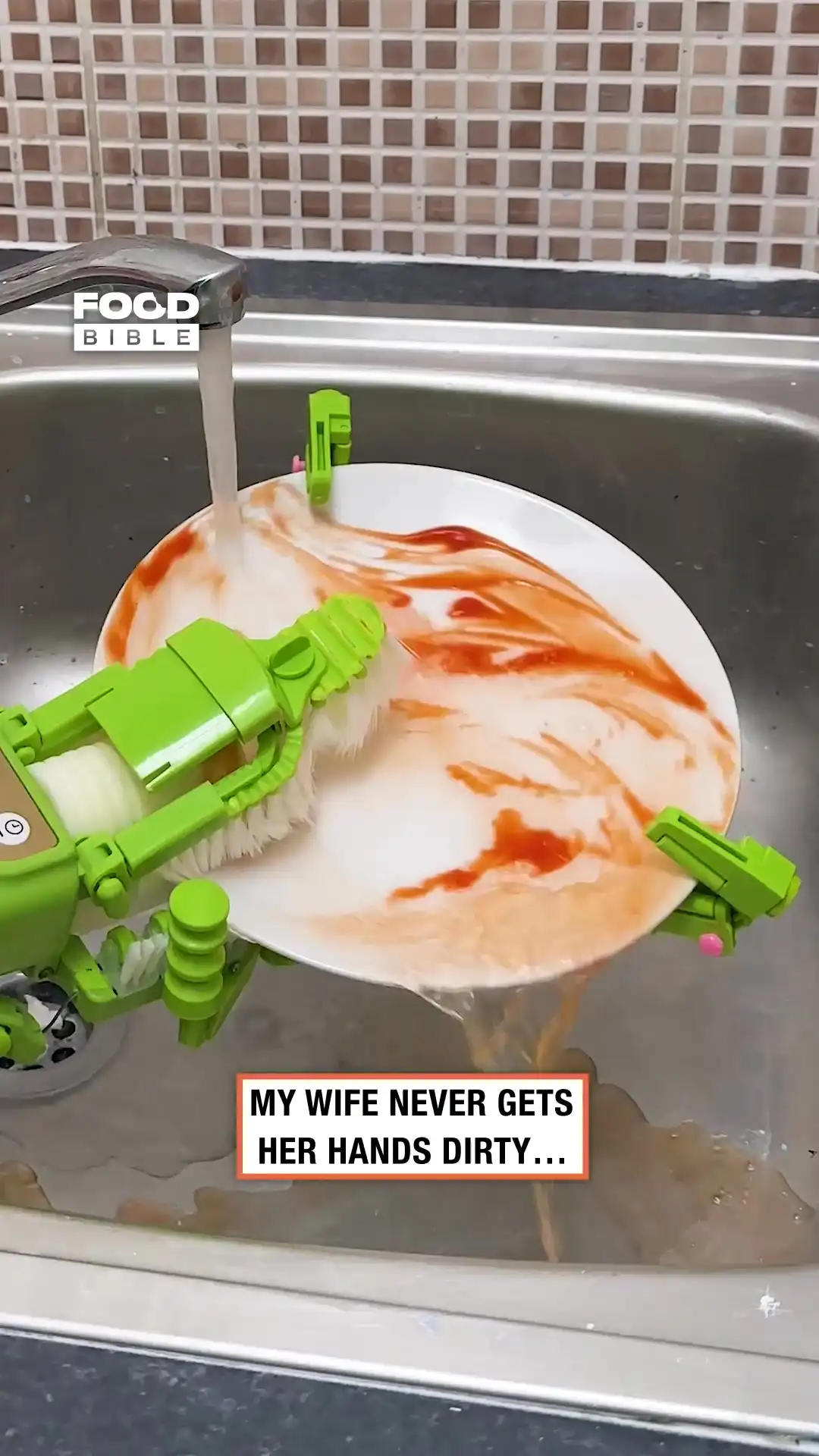 Automatic plate washer clean 🧼