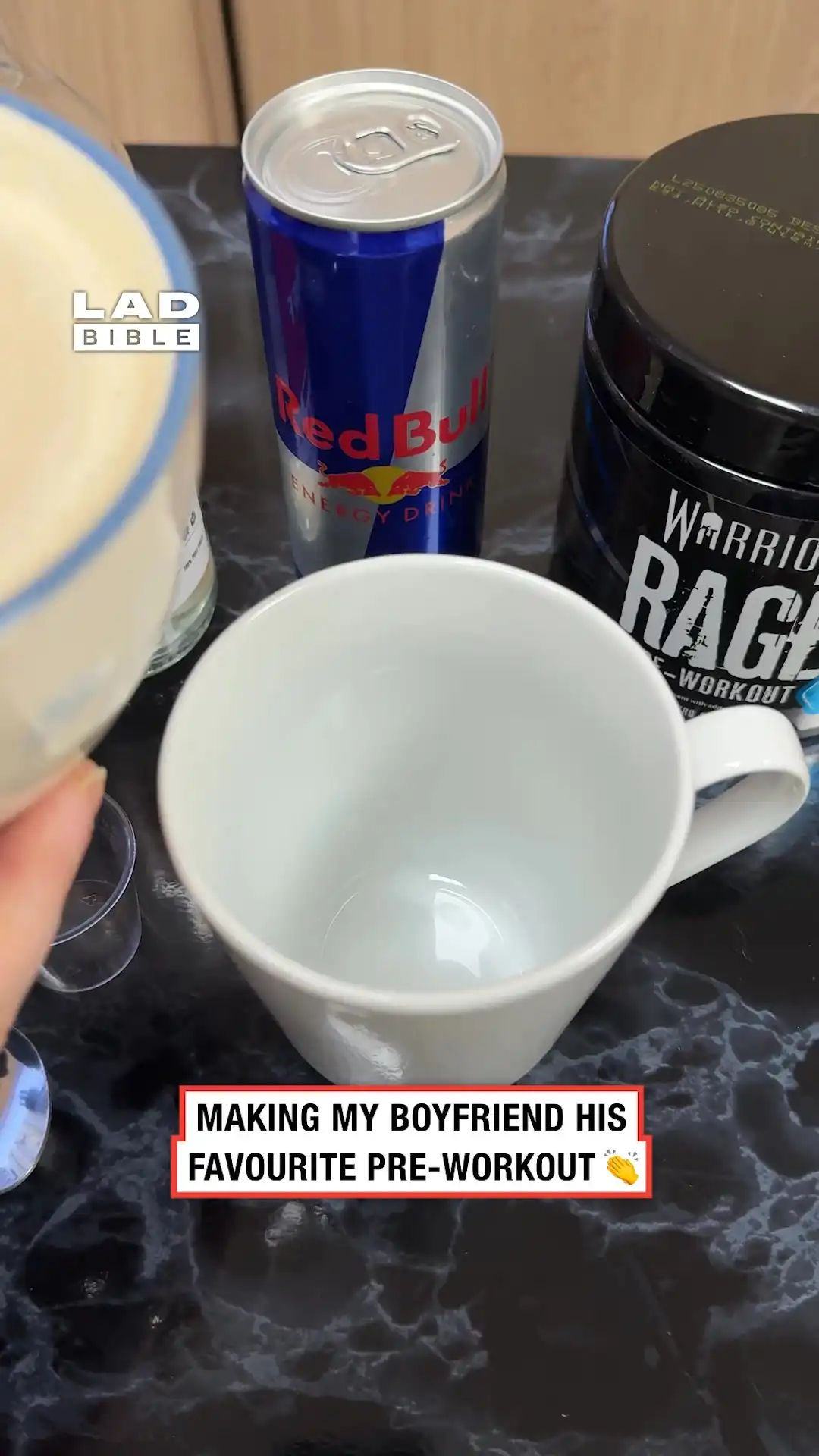 Making My BF a Pre-Workout Drink πͺ
