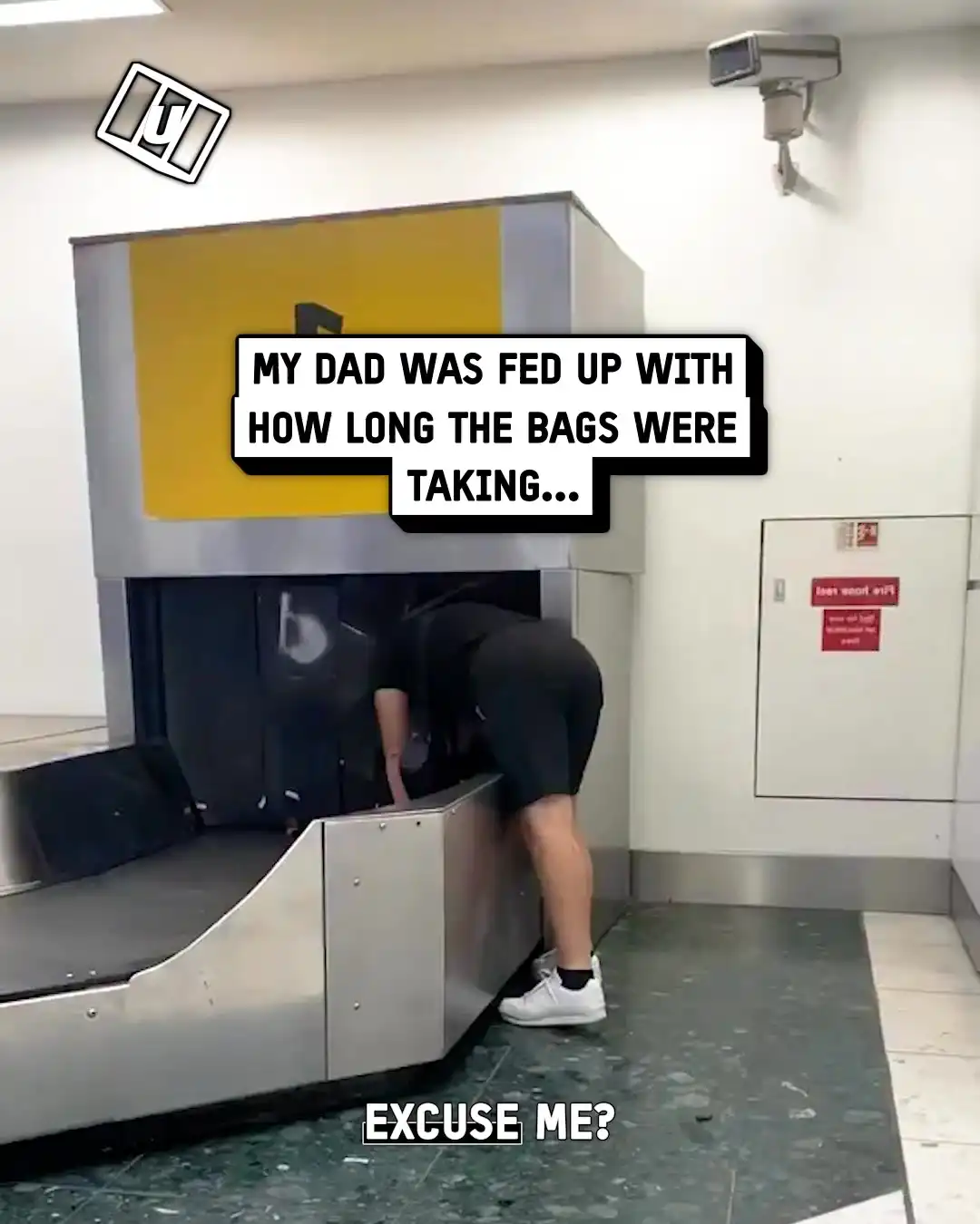 My dad made a scene at the airport 💀