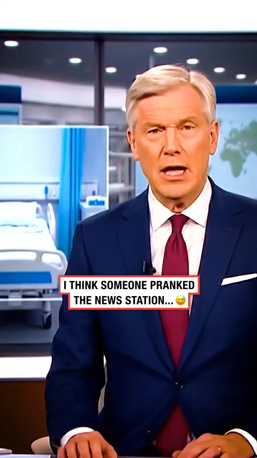 I think someone pranked the news station 😅