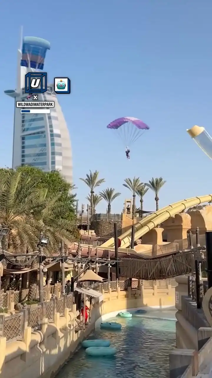 Wild waterpark ride 🎢