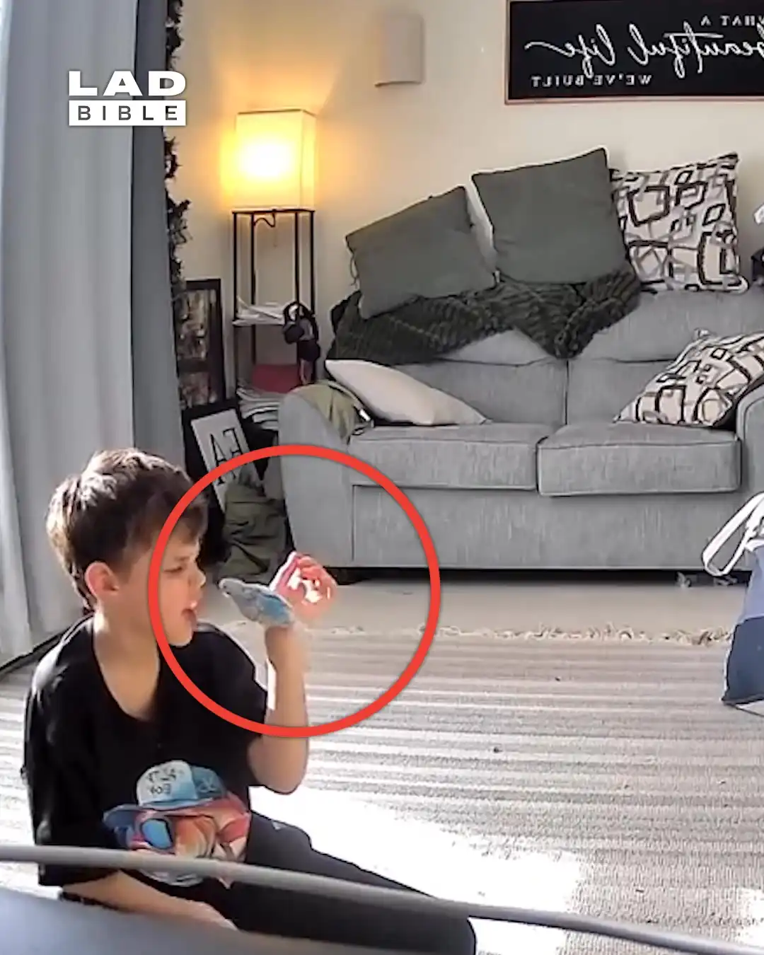 Caught my son letting his intrusive thoughts win 😅