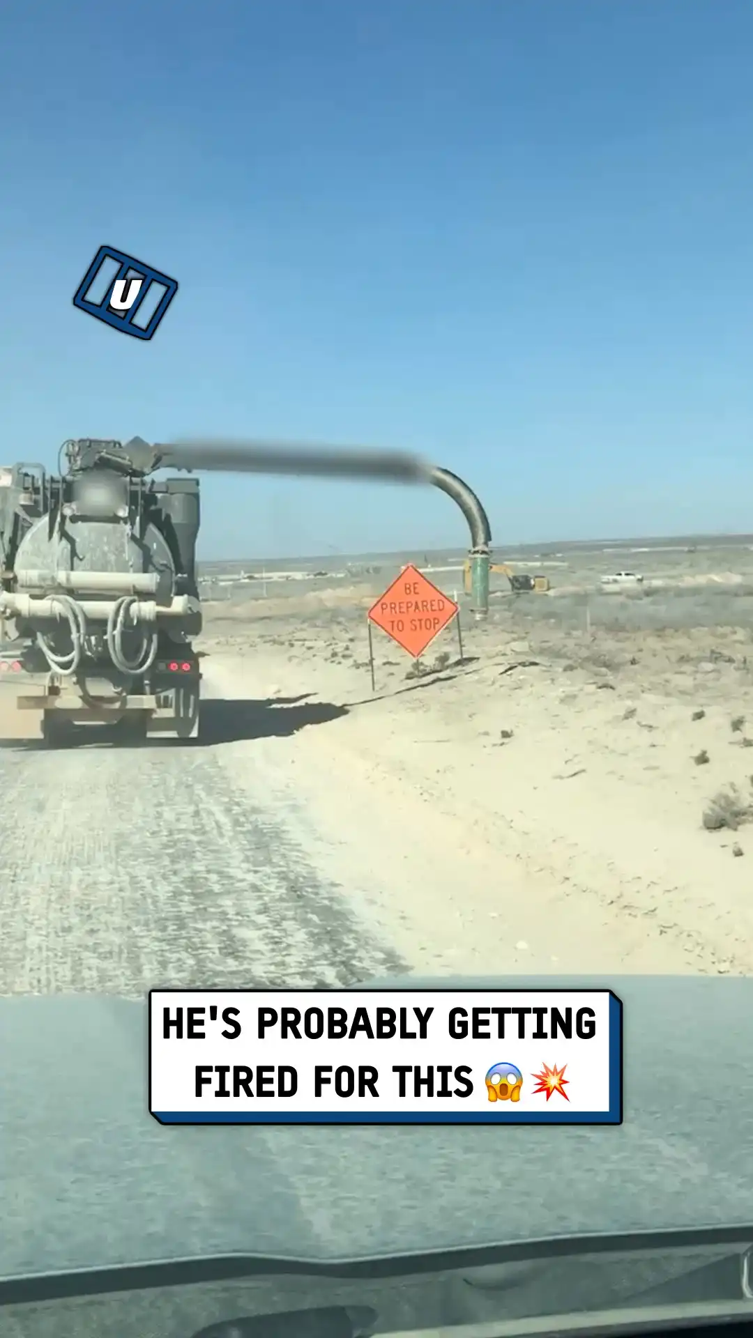 Boom arm meets power lines 😰⚡️