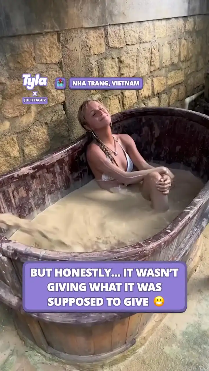 What could be more relaxing than a metal tub of mud... 😅