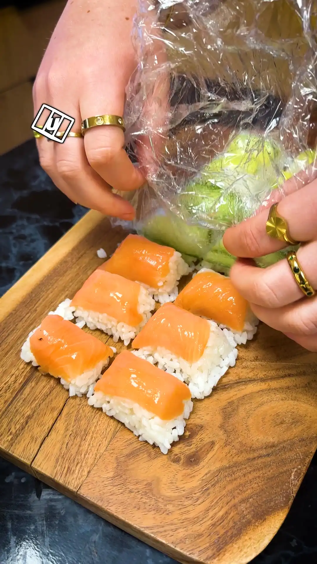 Ice Tray Sushi Hack