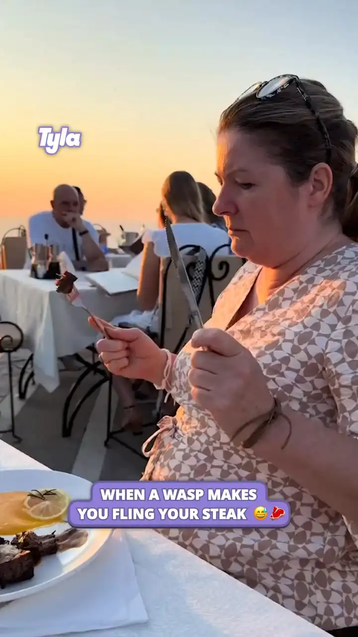 That poor woman is fighting for her life 😂