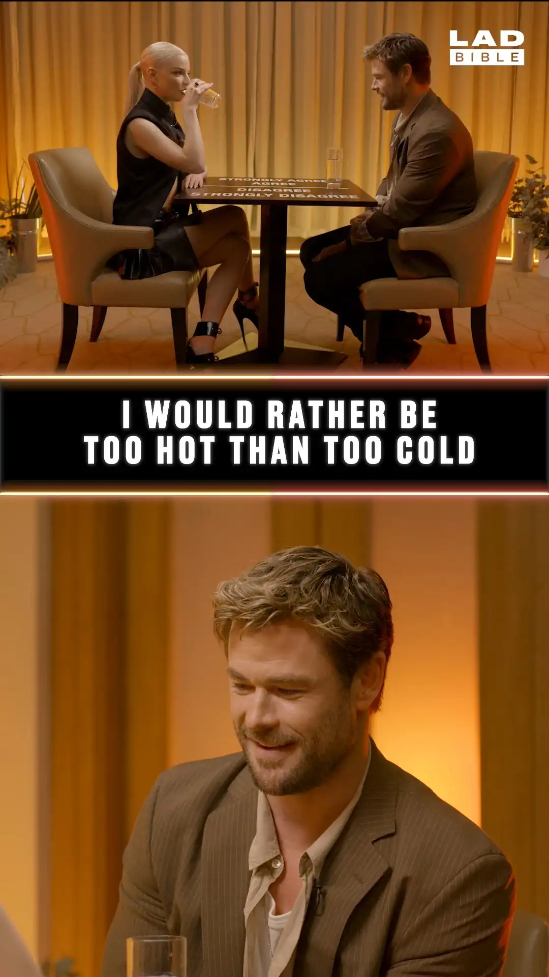 Chris Hemsworth & Anya Taylor-Joy debate being too hot or too cold